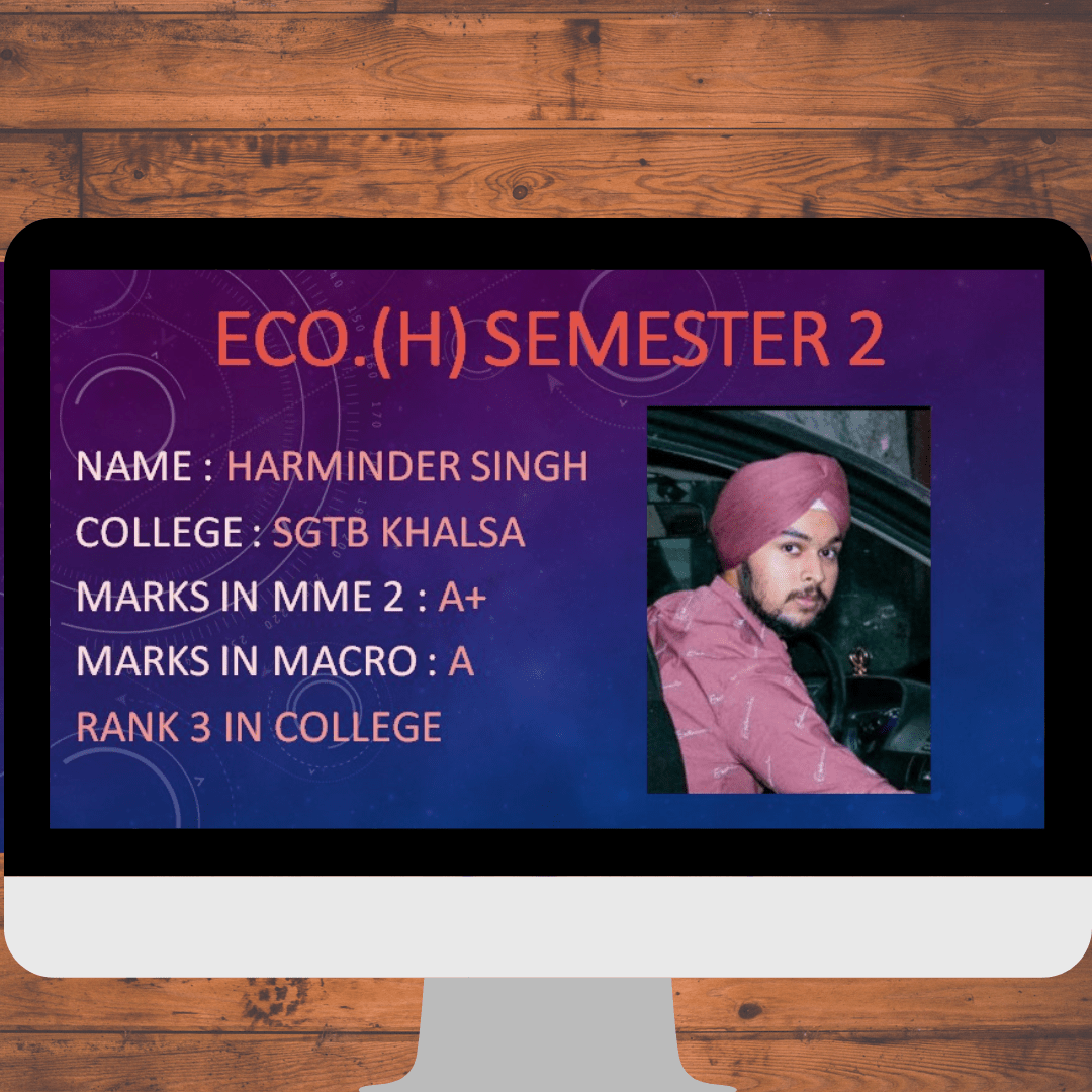 Harminder Singh Eco. ( H) semester-2 Picture